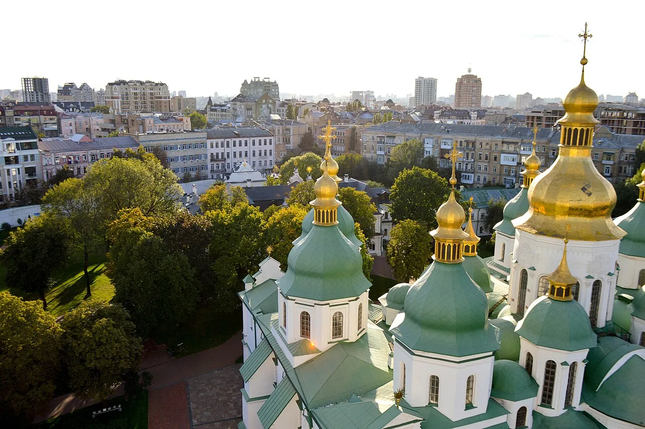 Kyiv, de Oekraïense hoofdstad die in de nacht van 7 oktober werd getroffen door ballistische raketten