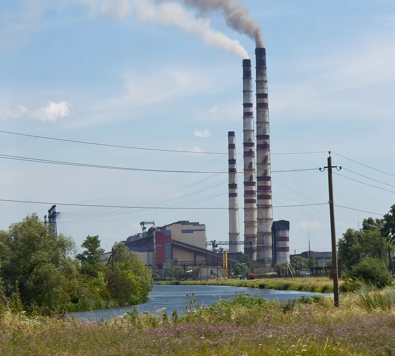 Energiecentrale Burshtyn TES, een thermische elektriciteitscentrale in Oekraïne