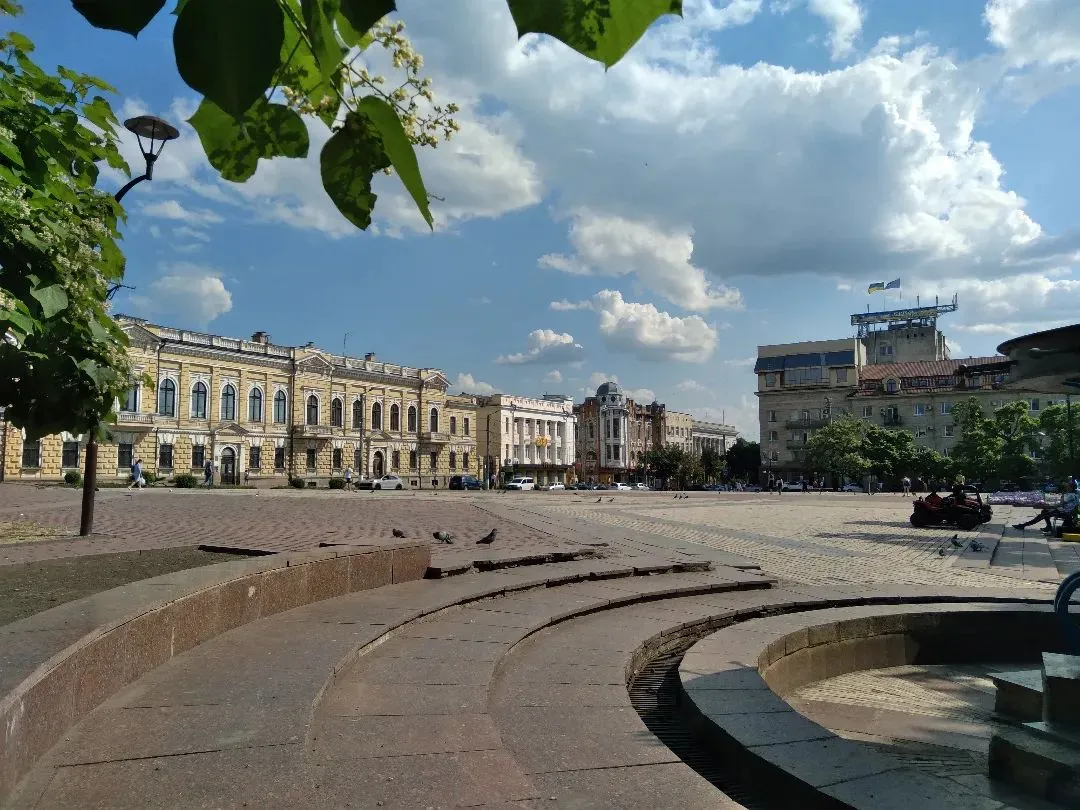 Het centrale plein van Kropivnytskyi